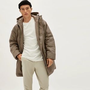 Everlane Re:New parka in taupe